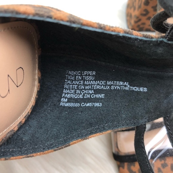 New Abound Adelyn Leopard Block Heel Sandals - Picture 6 of 10